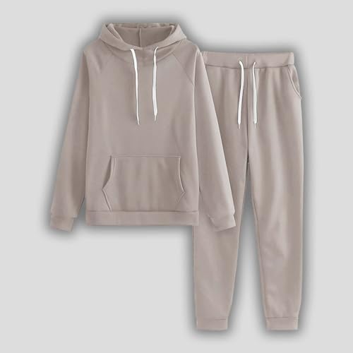 SNKSDGM Women's Workout Sets Two Piece Outfits Fleece Long Sleeve Crop Tops Pants Set Loungewear Sweater Sets 2 SNKSDGM Women's Workout Sets Two Piece Outfits Fleece Long Sleeve Crop Tops Pants Set Loungewear Sweater Sets - Image 2