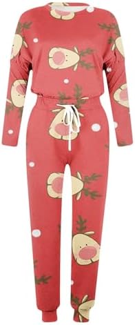 Lounge Sets for Women 2 Piece Fall Outfits Christmas Casual Loose Fit Color Block Sweatsuits Tracksuits with Pockets 4 Lounge Sets for Women 2 Piece Fall Outfits Christmas Casual Loose Fit Color Block Sweatsuits Tracksuits with Pockets - Image 4