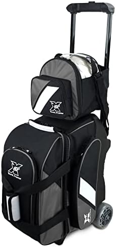 Tenth Frame Premium 2 ball Deluxe Roller Bowling Bag - Black/Gray JKXS-10F-2BDR-BLKGRY 7 Tenth Frame Premium 2 ball Deluxe Roller Bowling Bag - Black/Gray JKXS-10F-2BDR-BLKGRY - Image 7