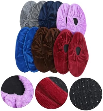 Toddmomy 6 Pairs Womens Athletic Shoes Sneakers for Men Bowling Shoes Womens Gym Shoes Womens Sneakers Shoe Covers for Indoors Shoe Coverings Outdoor Bowling Supplies Flannel Women's 5 Toddmomy 6 Pairs Womens Athletic Shoes Sneakers for Men Bowling Shoes Womens Gym Shoes Womens Sneakers Shoe Covers for Indoors Shoe Coverings Outdoor Bowling Supplies Flannel Women's - Image 5