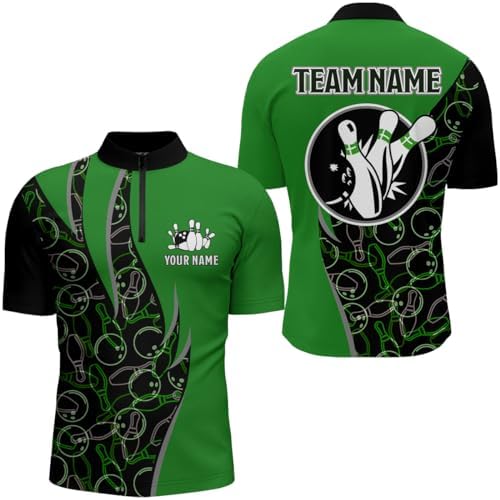 PIONAMZIOZ Bowling Shirt for Men & Women Seamless Pattern Bowling Team Jersey Custom Bowling Polo & Quarter-Zip Shirt BDT115 3 PIONAMZIOZ Bowling Shirt for Men & Women Seamless Pattern Bowling Team Jersey Custom Bowling Polo & Quarter-Zip Shirt BDT115 - Image 3