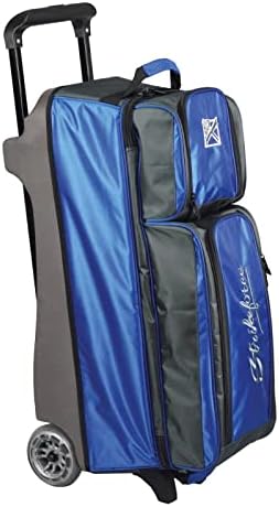 Strikeforce Konvoy Royal/Smoke Triple Roller Bowling Ball Bag (Royal/Smoke) 2 Strikeforce Konvoy Royal/Smoke Triple Roller Bowling Ball Bag (Royal/Smoke) - Image 2