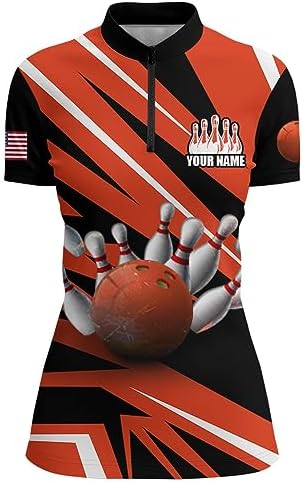 PIONAMZIOZ Custom Bowling Shirt for Men and Women Bowling Jersey Bowling Team League Polo & Quarter-Zip Shirt QZT39 2 PIONAMZIOZ Custom Bowling Shirt for Men and Women Bowling Jersey Bowling Team League Polo & Quarter-Zip Shirt QZT39 - Image 2