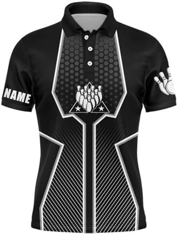 PIONAMZIOZ Personalized 3D Bowling Jersey for Men & Women USA Bowling Team Shirt Bowling Polo & Quarter-Zip Shirt QZT128 2 PIONAMZIOZ Personalized 3D Bowling Jersey for Men & Women USA Bowling Team Shirt Bowling Polo & Quarter-Zip Shirt QZT128 - Image 2