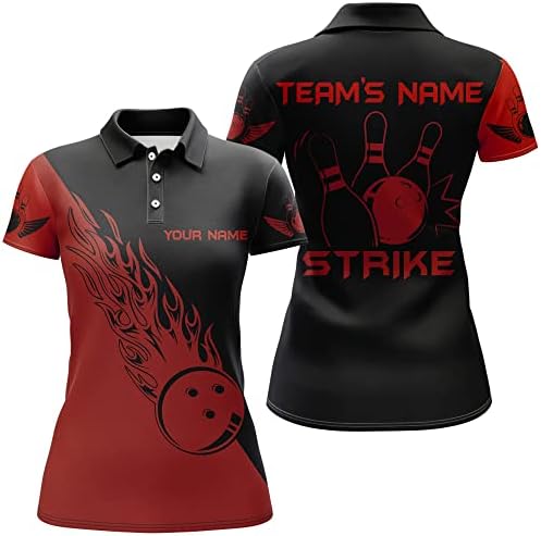 PIONAMZIOZ Custom Bowling Shirts for Men and Women Strike Bowling Team Jersey Bowling Polo & Quarter-Zip Shirt BDT34 2 PIONAMZIOZ Custom Bowling Shirts for Men and Women Strike Bowling Team Jersey Bowling Polo & Quarter-Zip Shirt BDT34 - Image 2