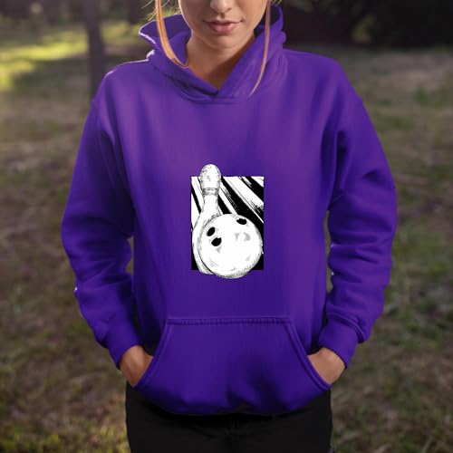 Bowling Gift Set for Kids and Adults Includes Pin and Ball Black and Muticolor Unisex Hoodie 3 Bowling Gift Set for Kids and Adults Includes Pin and Ball Black and Muticolor Unisex Hoodie - Image 3