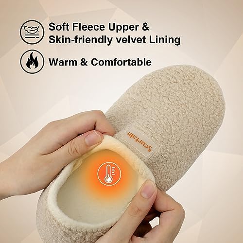 Scurtain Men Women Slippers House Slipper Socks Unisex Adults House Shoes Velvet Lining Lightweight Indoor Slippers Travel Slippers Non-Slip Sole Warm Slippers 3 Scurtain Men Women Slippers House Slipper Socks Unisex Adults House Shoes Velvet Lining Lightweight Indoor Slippers Travel Slippers Non-Slip Sole Warm Slippers - Image 3