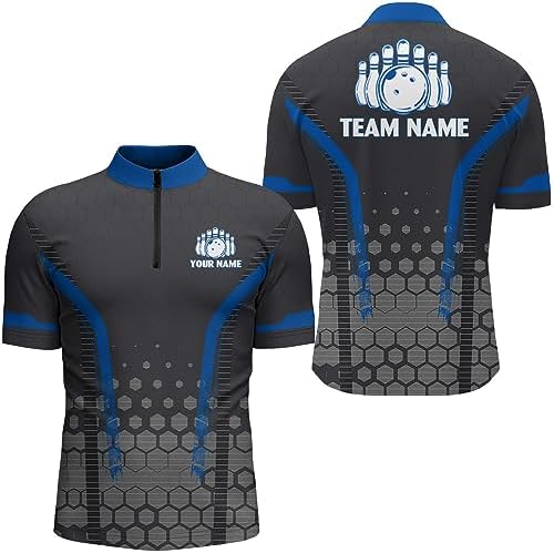 PIONAMZIOZ Personalized Bowling Shirts Men and Women Custom Bowling Jersey Team Bowling Polo & Quarter-Zip Shirt BDT59 3 PIONAMZIOZ Personalized Bowling Shirts Men and Women Custom Bowling Jersey Team Bowling Polo & Quarter-Zip Shirt BDT59 - Image 3