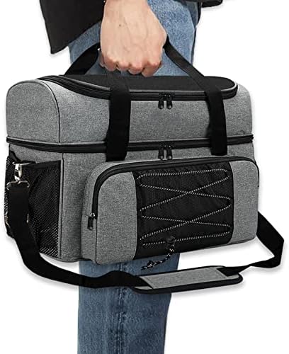 LRTJ Bowling Bags 2 Balls and Shoes-Bag for Bowling ball-Bowling bag with Wooden Ball Holder-Double Balls Tote Bag fits a Single Pair of Bowling Shoes Up to Mens Size 16 and Extra Essentials 3 LRTJ Bowling Bags 2 Balls and Shoes-Bag for Bowling ball-Bowling bag with Wooden Ball Holder-Double Balls Tote Bag fits a Single Pair of Bowling Shoes Up to Mens Size 16 and Extra Essentials - Image 3
