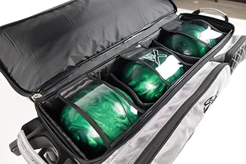 KR Strikeforce Royal Flush Triple Roller Bowling Bag 4 KR Strikeforce Royal Flush Triple Roller Bowling Bag - Image 4