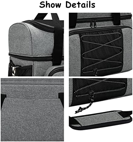 LRTJ Bowling Bags 2 Balls and Shoes-Bag for Bowling ball-Bowling bag with Wooden Ball Holder-Double Balls Tote Bag fits a Single Pair of Bowling Shoes Up to Mens Size 16 and Extra Essentials 6 LRTJ Bowling Bags 2 Balls and Shoes-Bag for Bowling ball-Bowling bag with Wooden Ball Holder-Double Balls Tote Bag fits a Single Pair of Bowling Shoes Up to Mens Size 16 and Extra Essentials - Image 6