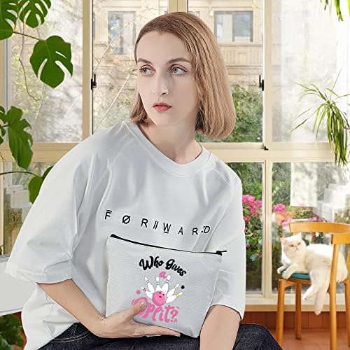 LEVLO Bowling Ball Cosmetic Make Up Bag Bowling Ball Lover Gift Who Gives A Split Makeup Zipper Pouch Bag Bowling Coach Player Gift (Gives A Split) 4 LEVLO Bowling Ball Cosmetic Make Up Bag Bowling Ball Lover Gift Who Gives A Split Makeup Zipper Pouch Bag Bowling Coach Player Gift (Gives A Split) - Image 4