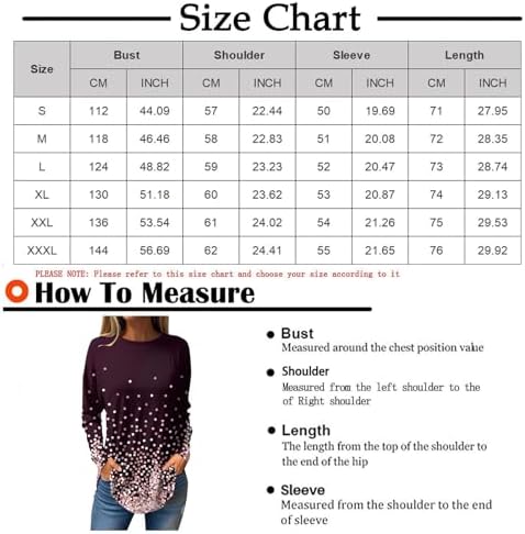 Long Sleeve Shirts for Women 2023 for Leggings Casual Sweatshirts Casual Pleats Color Block Print Shirts for Work 5 Long Sleeve Shirts for Women 2023 for Leggings Casual Sweatshirts Casual Pleats Color Block Print Shirts for Work - Image 5