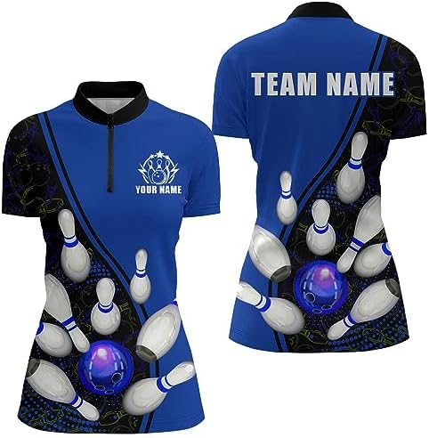 PIONAMZIOZ Personalized Bowling Shirts Men & Women Custom Bowling Jersey Team Bowling Polo & Quarter-Zip Shirt QZT81 4 PIONAMZIOZ Personalized Bowling Shirts Men & Women Custom Bowling Jersey Team Bowling Polo & Quarter-Zip Shirt QZT81 - Image 4