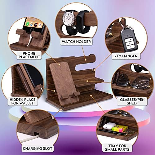 Taidesor Custom boyfriend gift organizer desk, Personalized Bowling Ball special gifts for him desk organizer wood rustic, retirment gift for men home desk organizers and accessories 4 Taidesor Custom boyfriend gift organizer desk, Personalized Bowling Ball special gifts for him desk organizer wood rustic, retirment gift for men home desk organizers and accessories - Image 4