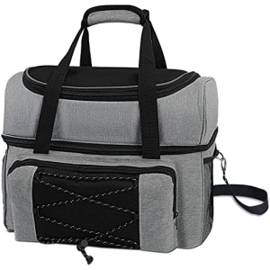 ALSLEA Bowling Ball Bag, Bowling Bag for Two Balls Double Ball Tote Bag with Padded Ball Holder