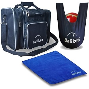 BALIKEN Bowling Bag Set Includes a Heavy Duty 600D Bowling Bag and SeeSaw Bag And bowling ball cleaner