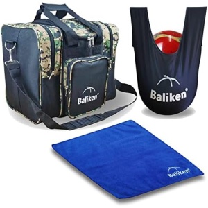 BALIKEN Bowling Bag Set,Includes a Heavy Duty 600D Bowling Bag and SeeSaw Bag And Bowling Cleaner Towels