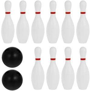 BESPORTBLE 2pcs Kids Bowling Set Kids Bowling Set Indoor Kids Bowling Game Sets Bowling Toy Set for Kids Plastic Bowling Game