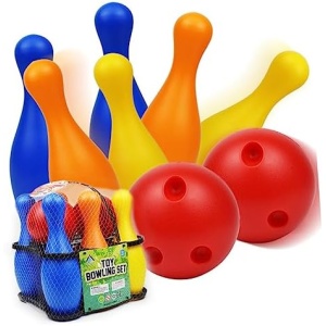 BESPORTBLE Leisure Sports Games Bowling Ball Lawn Bowling Game Skittle Ball Game Birthday Party Gifts Soft Foam