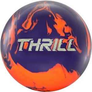Bowlerstore Products Motiv Top Thrill PRE-DRILLED Solid Bowling Ball- Purple/Orange