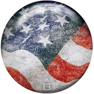 Brunswick Stars and Stripes Viz-A-Ball Bowling Ball