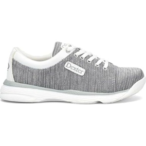 Dexter Womens Ainslee Bowling Shoes Wide Width - Grey/White 6.5