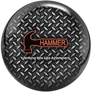 Hammer Diamond Plate Bowling Ball - Grey/Black 10lbs