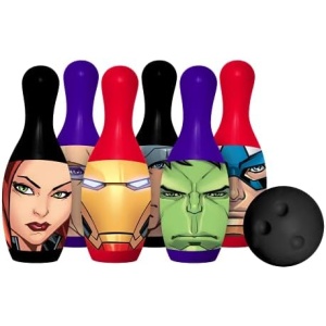 Hedstrom Plastic Bowling Set, Marvel Avengers,Multi-Colored,52-40041BX