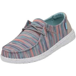 Hey Dude Women's Wendy Chambray | Women's Shoes | Women's Lace Up Loafers | Comfortable & Light-Weight