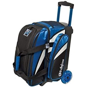 KR Strikeforce Cruiser Double Roller Bowling Bag - With Deluxe 4.5" Smooth Kruze urethane wheels for an ultra smooth quiet ride