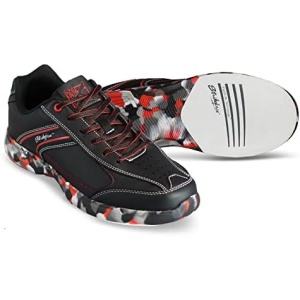 KR Strikeforce Flyer Lite Size 7 1/2 Mens Bowling Shoe Red Camo with FlexSlide Technology
