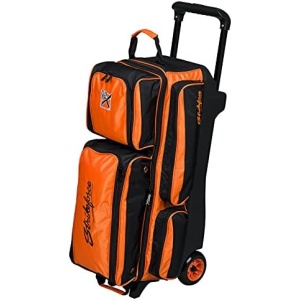 KR Strikeforce KR Konvoy Triple Roller Bowling Bag - Orange/Black