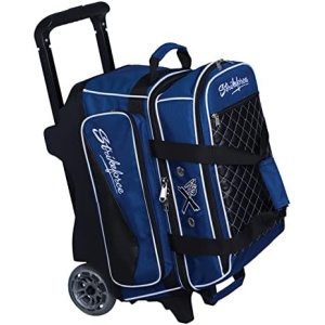 KR Strikeforce Royal Flush Double Roller Bowling Bag with Deluxe Features and Smooth Ride