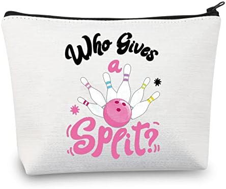 LEVLO Bowling Ball Cosmetic Make Up Bag Bowling Ball Lover Gift Who Gives A Split Makeup Zipper Pouch Bag Bowling Coach Player Gift (Gives A Split) 1 LEVLO Bowling Ball Cosmetic Make Up Bag Bowling Ball Lover Gift Who Gives A Split Makeup Zipper Pouch Bag Bowling Coach Player Gift (Gives A Split)