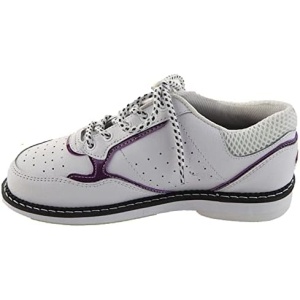 LIPPAN Bowling Shoes Womans Leather Professional Bowling Sneakers Non-Slip Breathable