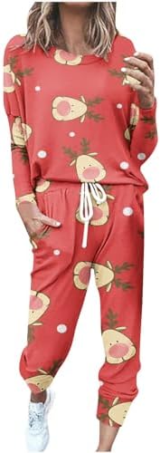 Lounge Sets for Women 2 Piece Fall Outfits Christmas Casual Loose Fit Color Block Sweatsuits Tracksuits with Pockets 1 Lounge Sets for Women 2 Piece Fall Outfits Christmas Casual Loose Fit Color Block Sweatsuits Tracksuits with Pockets