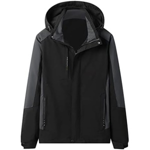 Men's Autumn And Winter Jacket Winter Full Zip Soild Fashion Holiday Tops Plus Size Comfort Loose Fit Sportswear With Pockets