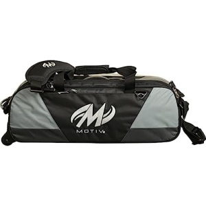 Motiv Ballistix Triple Tote Bowling Bag- Covert Black