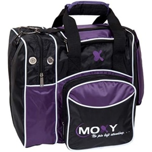 Moxy Duckpin Deluxe Tote Bowling Bag- Purple/Black