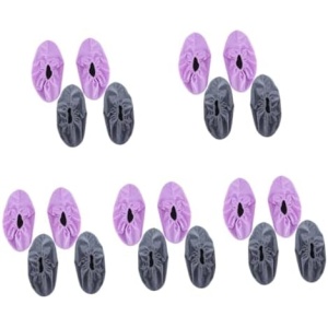 NOLITOY 10 Pairs Fleece Shoe Covers Bowling Equipment Creative Shoe Covers Silicone Shoe Covers Wrestling Shoe Covers Sneaker Shoe Covers Shoe Cover Protector Indoor Boots Flannel Child