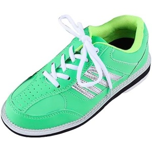 ONAIC Womens Bowling Shoes Leather Lightweight Breathable Bowl Trainers Non-Slip Indoor Bowling Sport Shoes