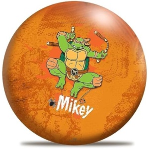 Officially Licensed Teenage Mutant Ninja Turtle Michelangelo UNDRILLED Bowling Ball