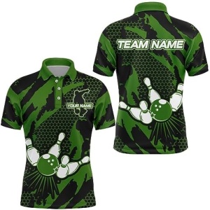 PIONAMZIOZ 3D Bowling Jersey for Men & Women Custom Camo Bowling Shirt Team League Bowler Polo & Quarter-Zip Shirt BDT63