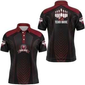 PIONAMZIOZ Bowling Polo & Quarter-Zip Shirt Men & Women Custom Bowling Jersey Personalized Bowling Shirt for Team BDT74