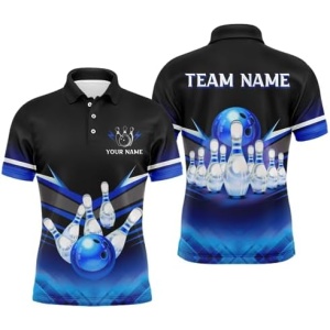 PIONAMZIOZ Custom Bowling Shirt for Men & Women Bowling Team Jersey Personalized Bowling Polo & Quarter-Zip Shirt BDT81