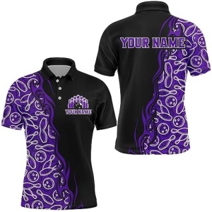 PIONAMZIOZ Custom Bowling Shirt for Men&Women Personalized Bowling Jersey Bowling Team League Polo&Quarter-Zip Shirt QZT66