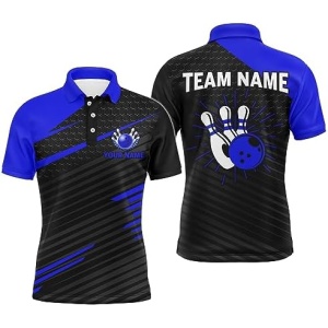 PIONAMZIOZ Personalized Bowling Jersey Men & Women Custom Bowling Shirt Team League Bowling Polo & Quarter-Zip Shirt BDT86