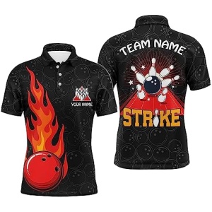 PIONAMZIOZ Personalized Bowling Jersey for Men&Women Custom Bowling Team Shirt Bowling Polo & Quarter-Zip Shirt BDT58