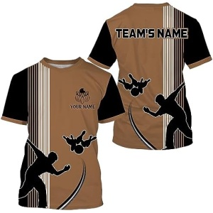 PIONAMZIOZ Personalized Bowling Polo & Quarter-Zip Shirt for Men&Women Custom Bowling Team Jersey Bowling Shirt QZT26